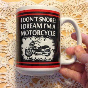 Coffee cup - Gag gift - Motorcycle enthusiast, snorer